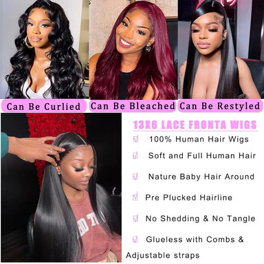 Classic Silk | 250% High Density Straight Glueless HD Lace 13x6 Frontal Wig Pre-Cut