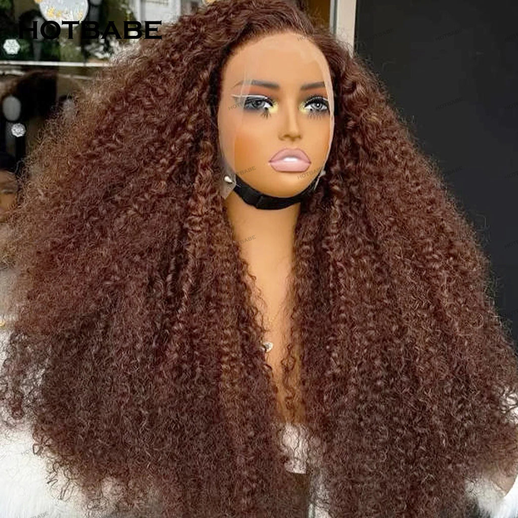 Natural Kinks | Kinky Curly Glueless HD Lace 13x6 Frontal Wig by HOTBABE