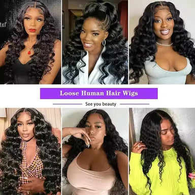 Flowy Waves | 250% High Density Loose Wave Glueless HD Lace 13x6 Frontal Wig