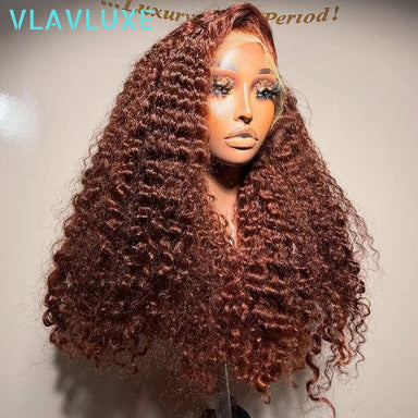 Big Curl Energy | Chocolate Brown 400% Super Density Kinky Curly Glueless HD Lace 13x6 Frontal Wig