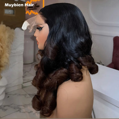 Effortless Glam | Ombre Brown 450% Super Density Loose Wave Glueless HD Lace 13x6 Frontal Wig