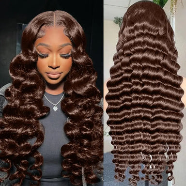 Wear & Go | 300% Extra Density Deep Wave Glueless HD Lace 13x6 Frontal Wig by Beliself Beliself