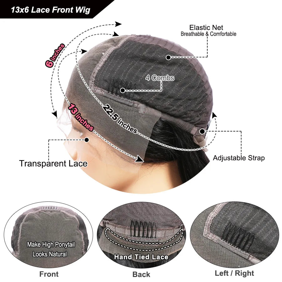 Short & Sassy | Bob Glueless HD Lace 13x6 Frontal Bob Wig Pre-Cut