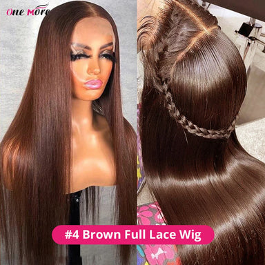 Polished Look | Chocolate Brown Straight Glueless HD Lace 13x4 Frontal Wig