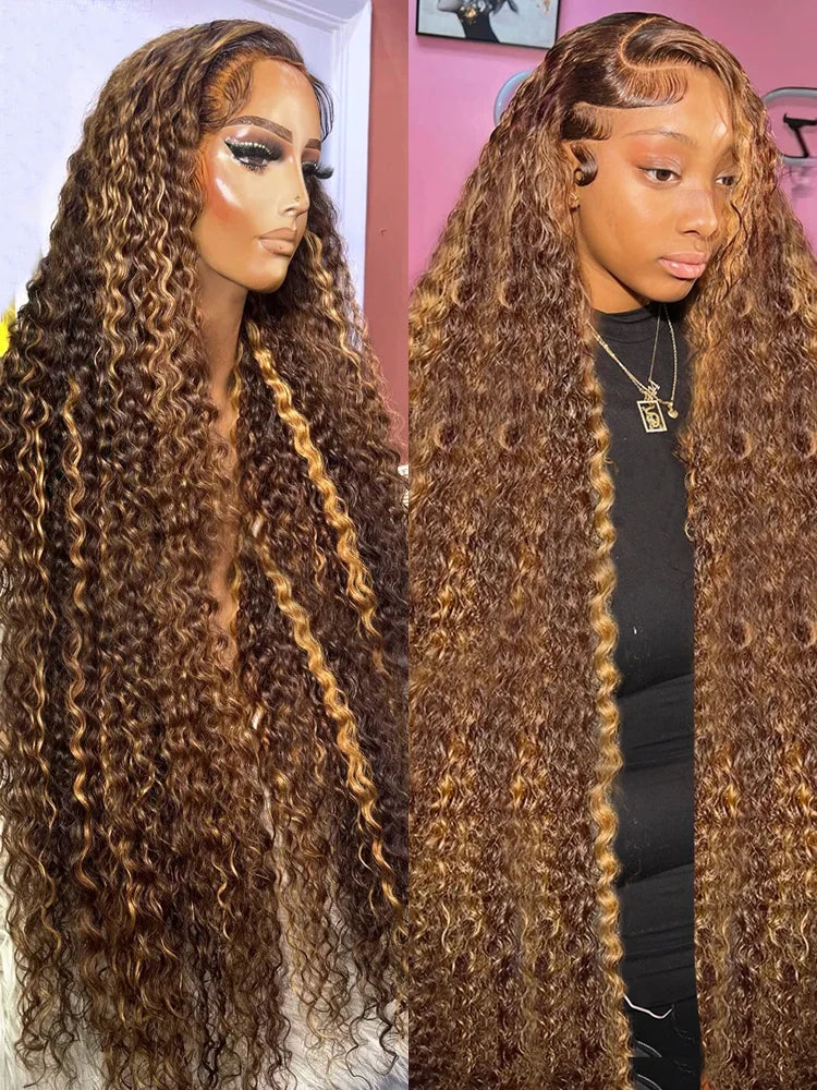 Wear & Go | Highlight Deep Wave Glueless HD Lace 13x6 Frontal Wig Pre-Cut — Top Seller