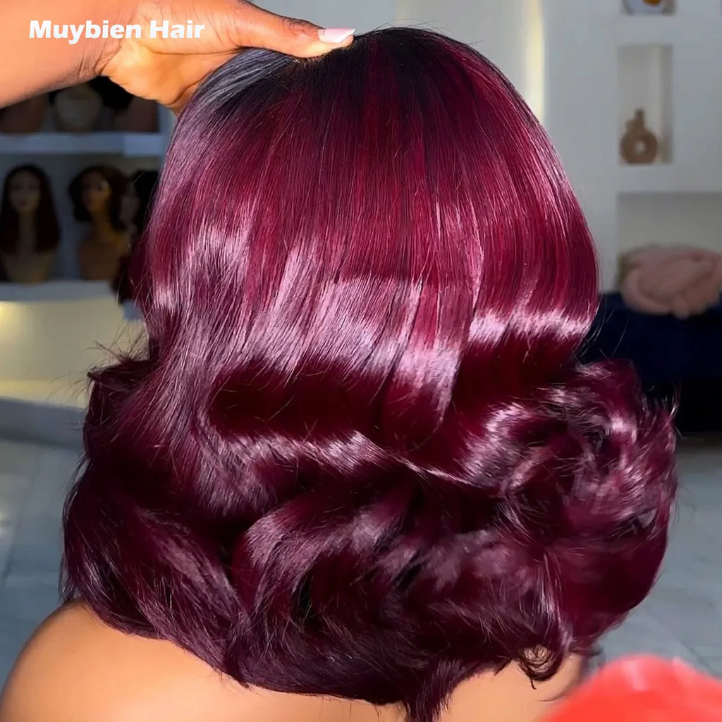 Effortless Glam | Burgundy 99J Loose Wave Glueless HD Lace 13x4 Frontal Wig