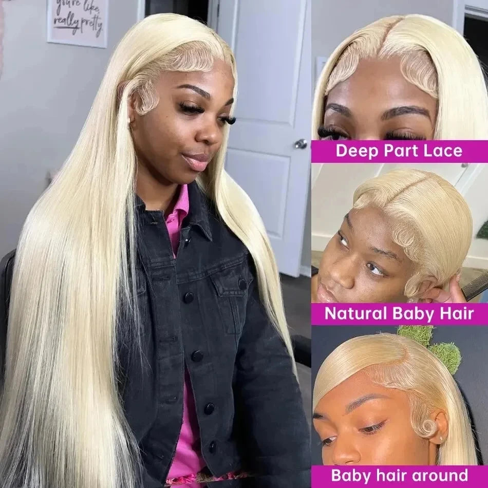 Blonde Vibes | 613 Blonde Glueless HD Lace 13x6 Frontal Lafino Hair Wig