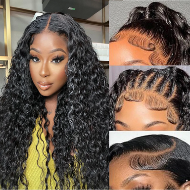 Ready To Wear | 200% Density Deep Wave Glueless HD Lace 13x6 Frontal Wig Pre-Cut