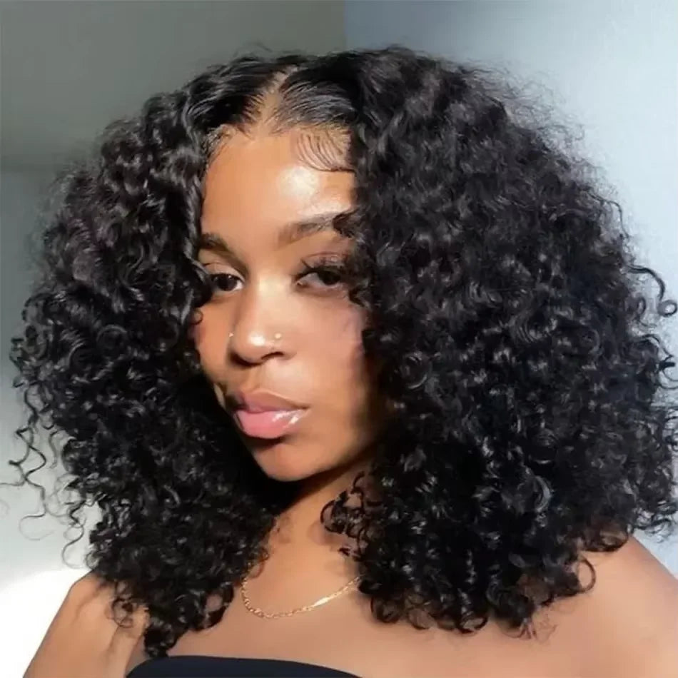Throw On & Go | 300% Extra Density Water Wave Glueless HD Lace 13x6 Frontal Wig Pre-Cut