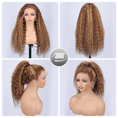 Ready To Wear | Highlight Deep Wave Glueless HD Lace 360 Lace Wig Pre-Cut