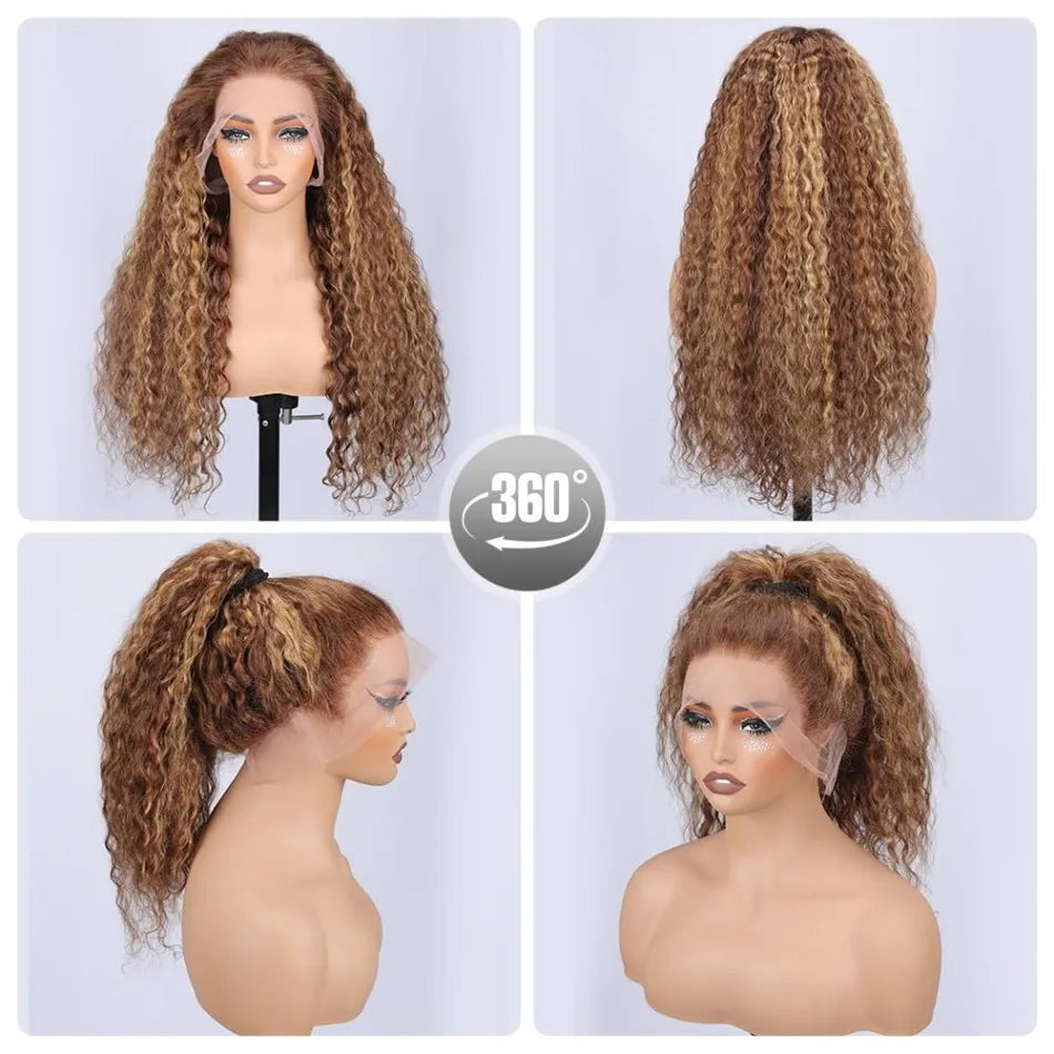 Ready To Wear | Highlight Deep Wave Glueless HD Lace 360 Lace Wig Pre-Cut