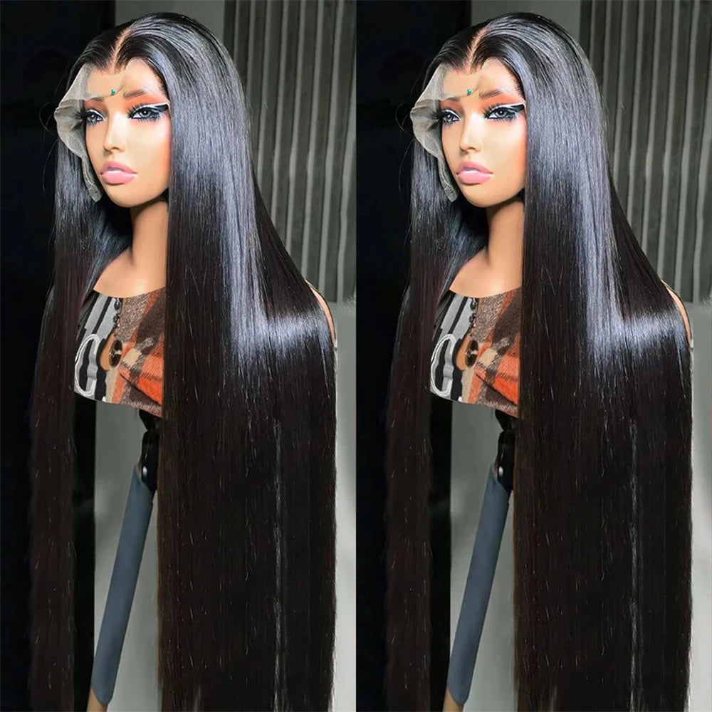 Classic Silk | 200% Density Straight Glueless HD Lace 13x6 Frontal Wig by NuoCheng Pre-Cut