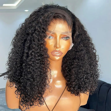 Natural Kinks | 400% Super Density Kinky Curly Glueless HD Lace 360 Lace Wig Pre-Cut