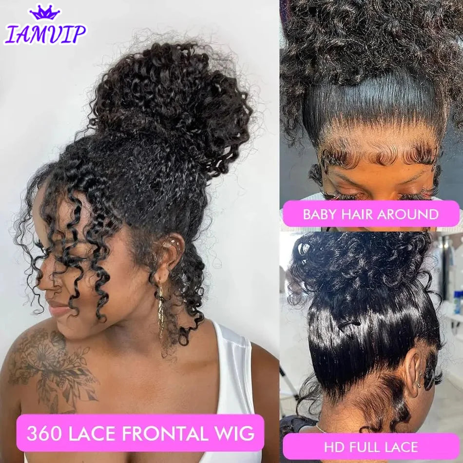 Wear & Go | 250% High Density Water Wave Glueless HD Lace 360 Lace Wig Pre-Cut