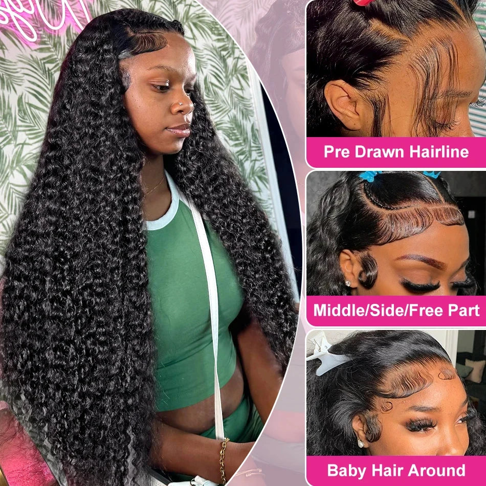 Wear & Go | 250% High Density Deep Wave Glueless HD Lace 13x6 Frontal Wig by Smilegirl