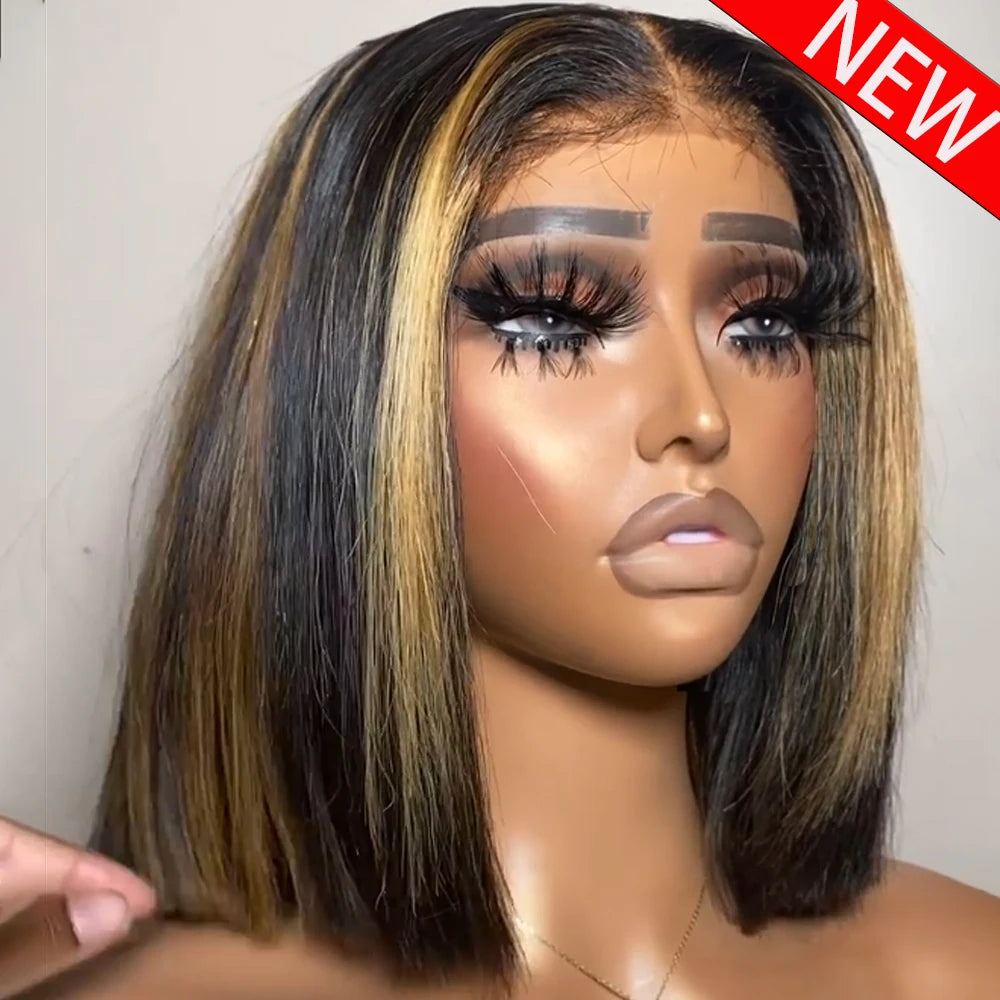 Trending Now | Brown Highlight 250% High Density Highlight Glueless HD Lace 13x6 Frontal Wig