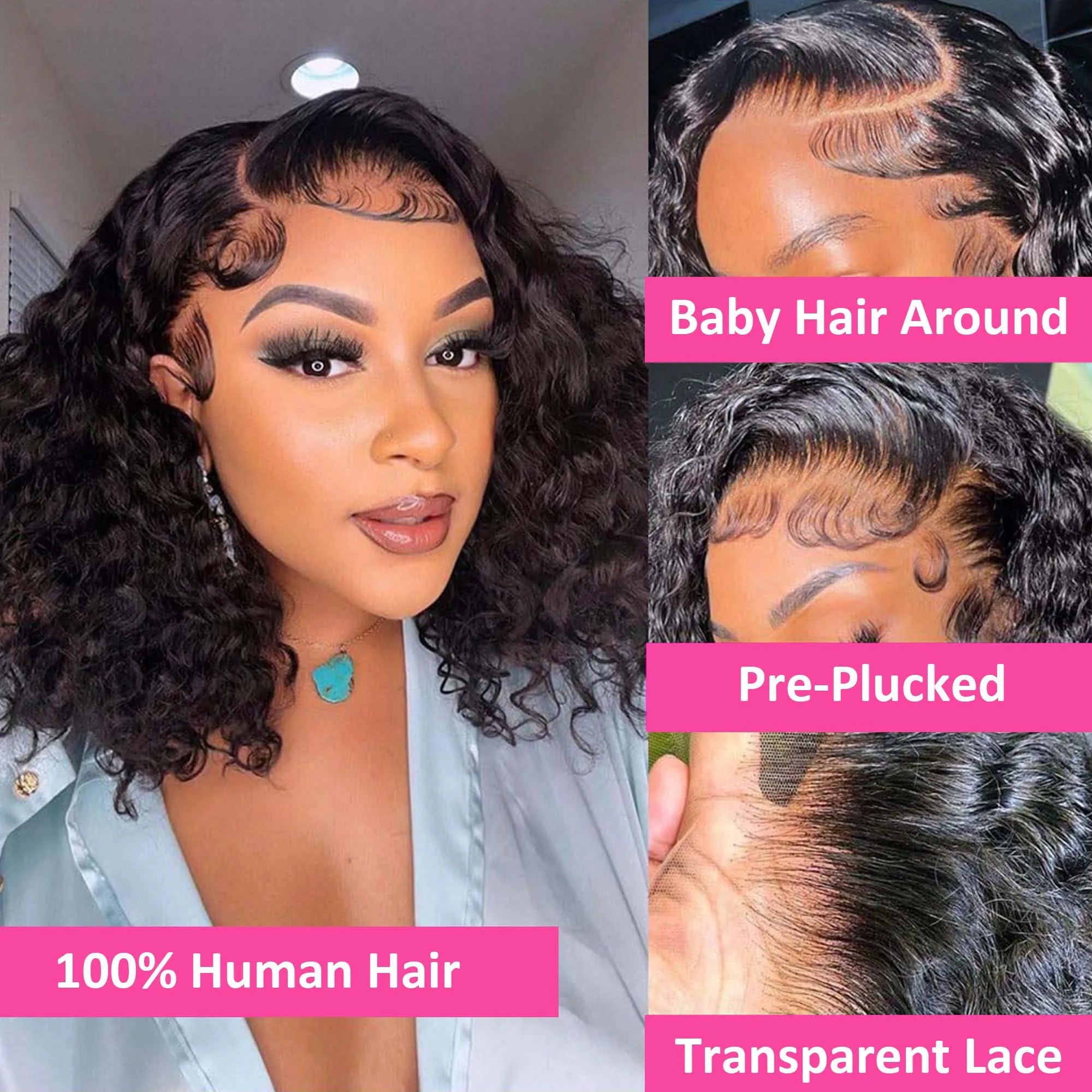Throw On & Go | 200% Density Water Wave Glueless HD Lace 13x4 Frontal Wig by Duoxuan