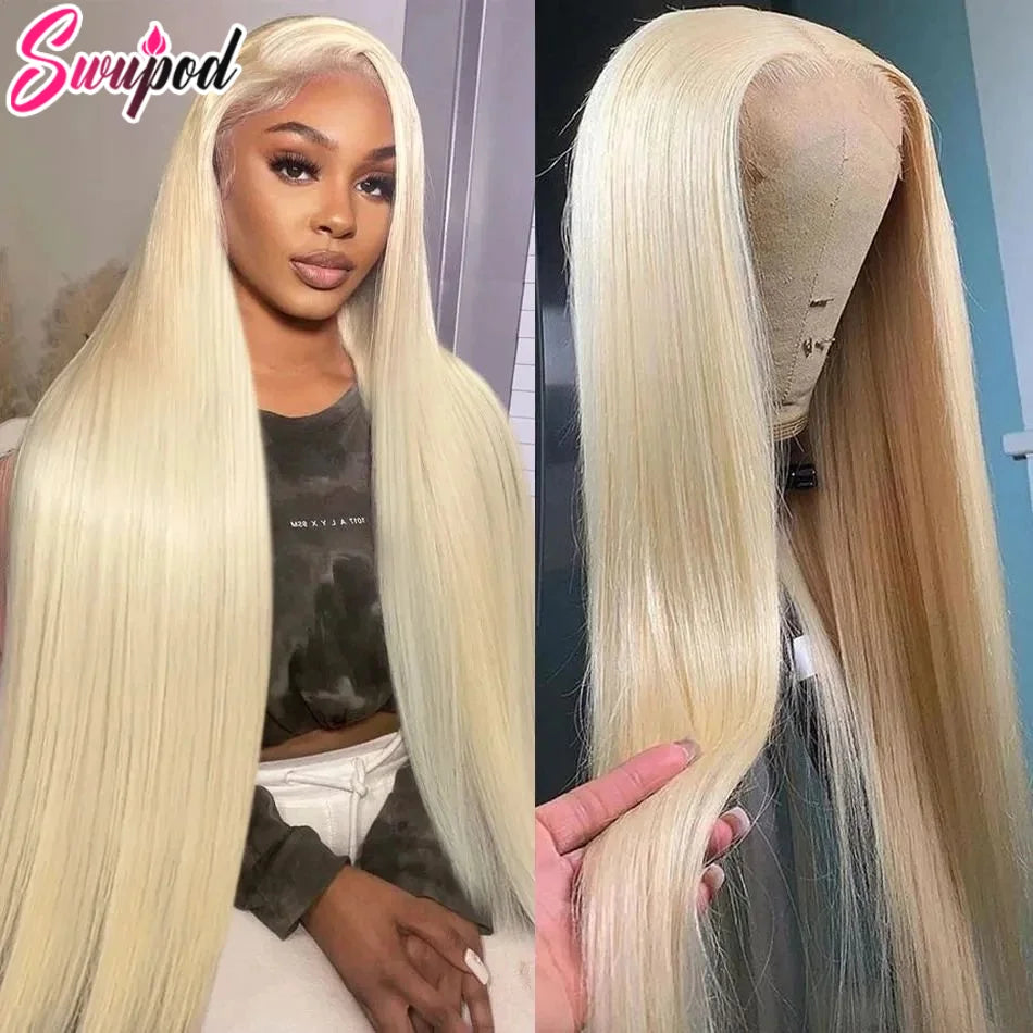 Platinum Glow | Honey Brown Highlight 250% High Density 613 Blonde Glueless HD Lace 13x6 Frontal Wig