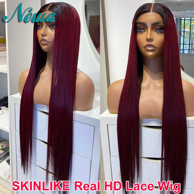 Rich Color | Burgundy 99J Glueless HD Lace 5x5 Closure Wig