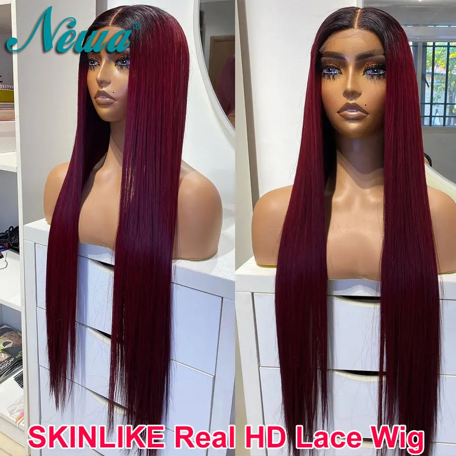 Rich Color | Burgundy 99J Glueless HD Lace 5x5 Closure Wig