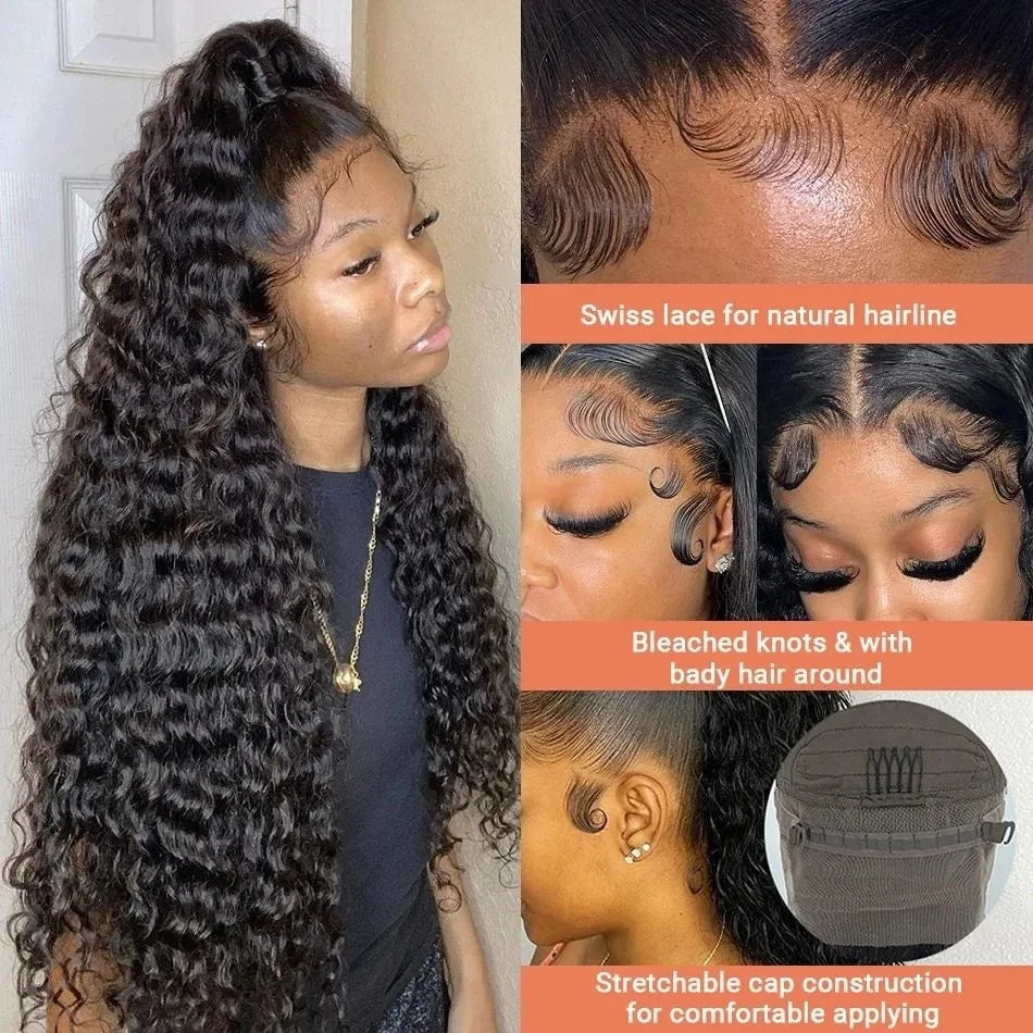Wear & Go | 250% High Density Deep Wave Glueless HD Lace 13x6 Frontal Wig — Best Seller
