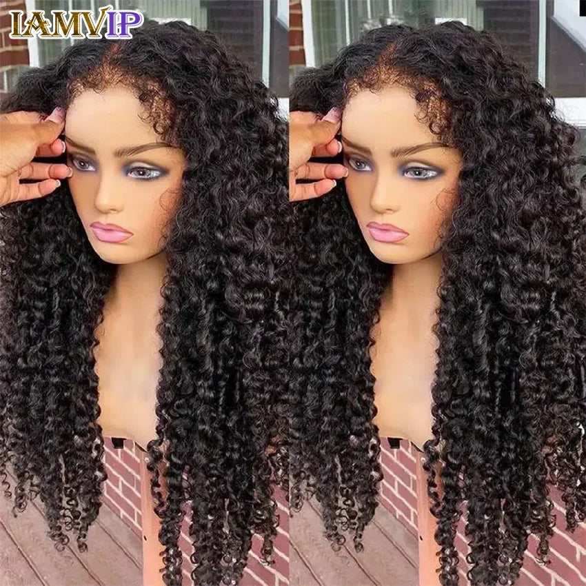 Natural Kinks | 250% High Density Kinky Curly Glueless HD Lace 13x6 Frontal Wig