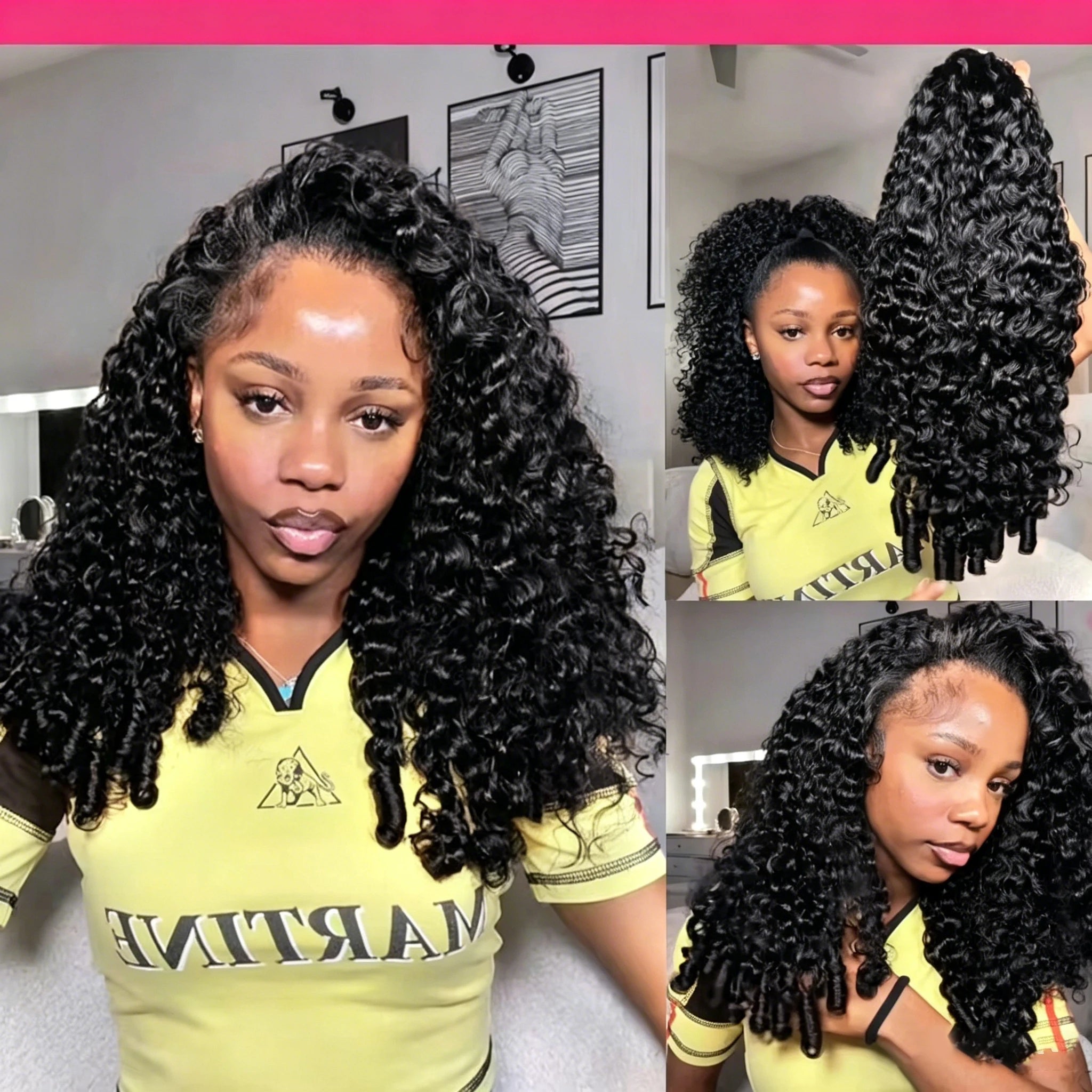 Big Curl Energy | 250% High Density Kinky Curly Glueless HD Lace 13x6 Frontal Wig Pre-Cut — Best Seller