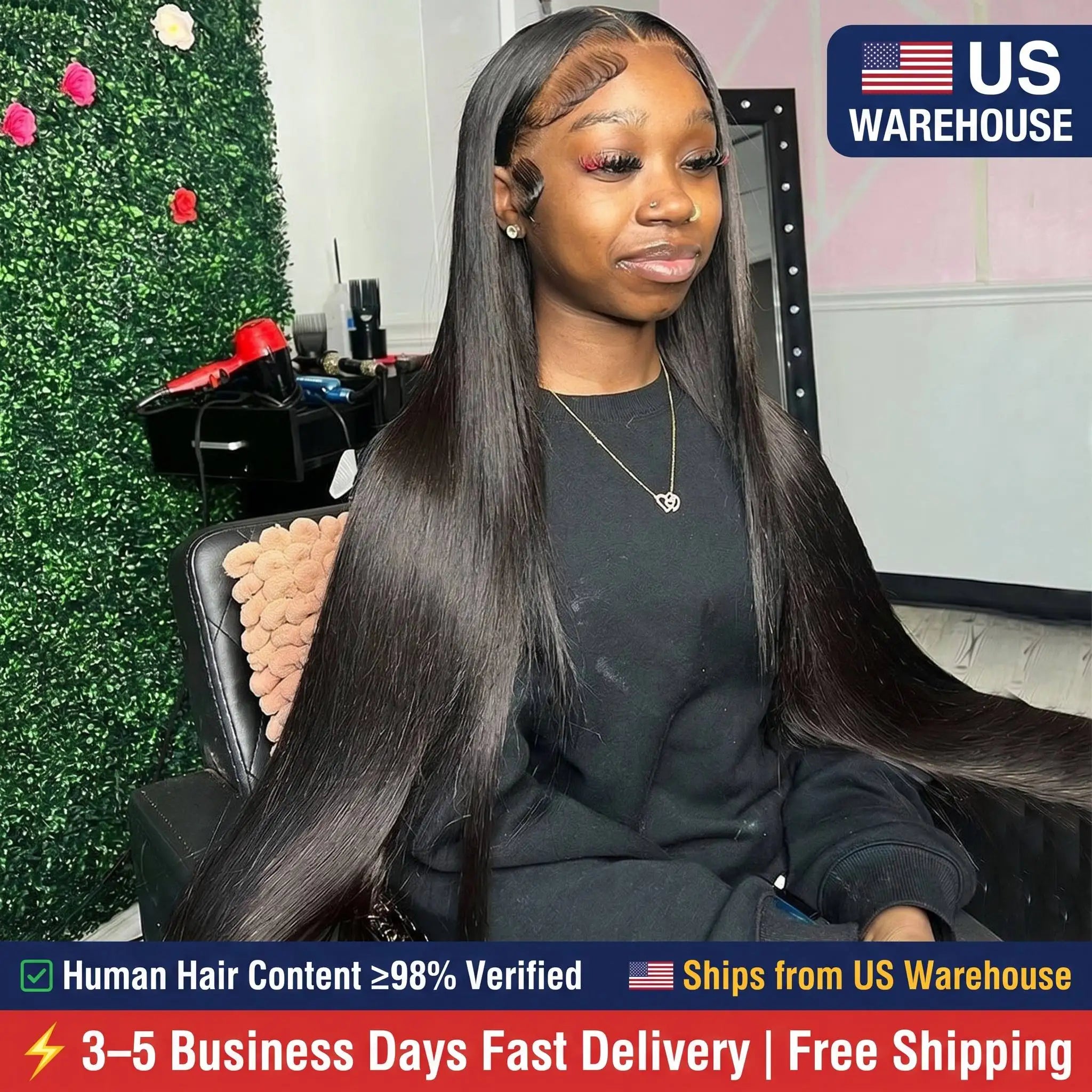 No Glue Needed | Wear & Go Glueless HD Lace 13x6 Frontal Wig Pre-Cut — Top Seller
