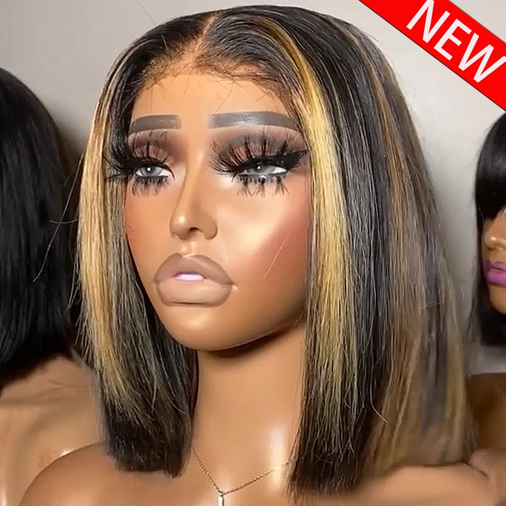 Trending Now | Brown Highlight 250% High Density Highlight Glueless HD Lace 13x6 Frontal Wig