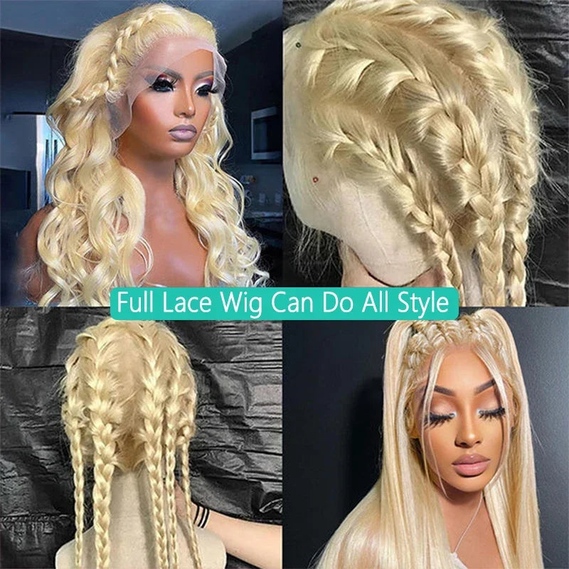 Platinum Glow | 613 Blonde Glueless HD Lace 13x6 Frontal Wig by HairUGo