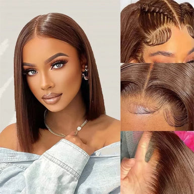 Trendy Cut | 300% Extra Density Bob Glueless HD Lace 13x4 Frontal Bob Wig