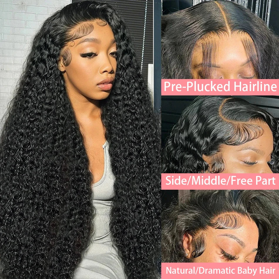 Throw On & Go | Deep Wave Glueless HD Lace 13x6 Frontal Wig by Melody