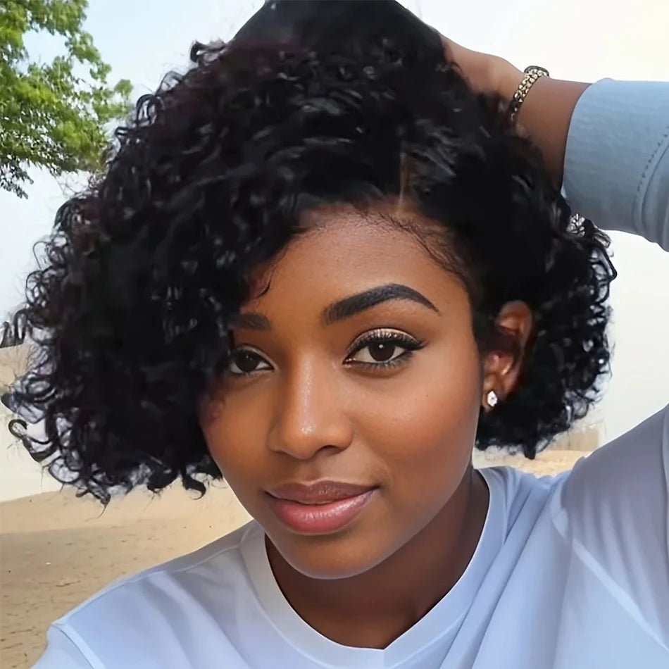 Natural Kinks | 180% Density Kinky Curly Glueless HD Lace 13x4 Frontal Wig