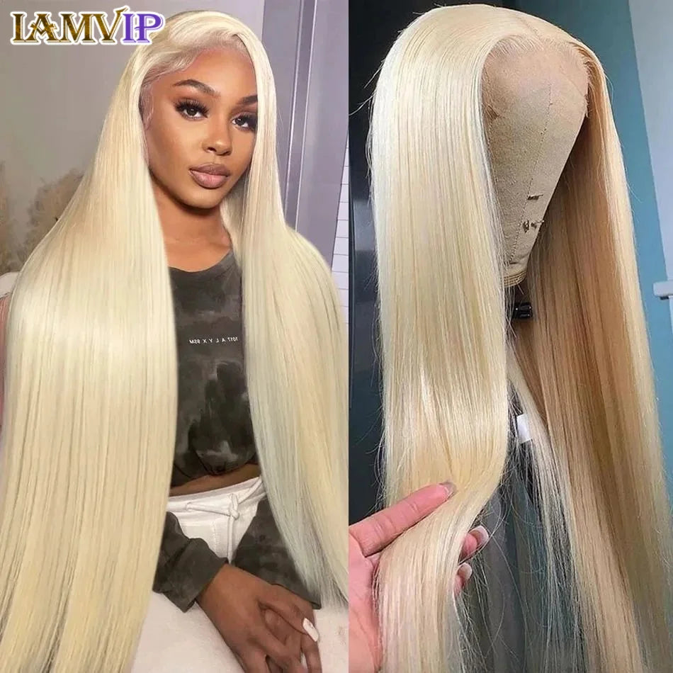 Bold Blonde | Honey Brown Highlight 250% High Density 613 Blonde Glueless HD Lace 13x6 Frontal Wig