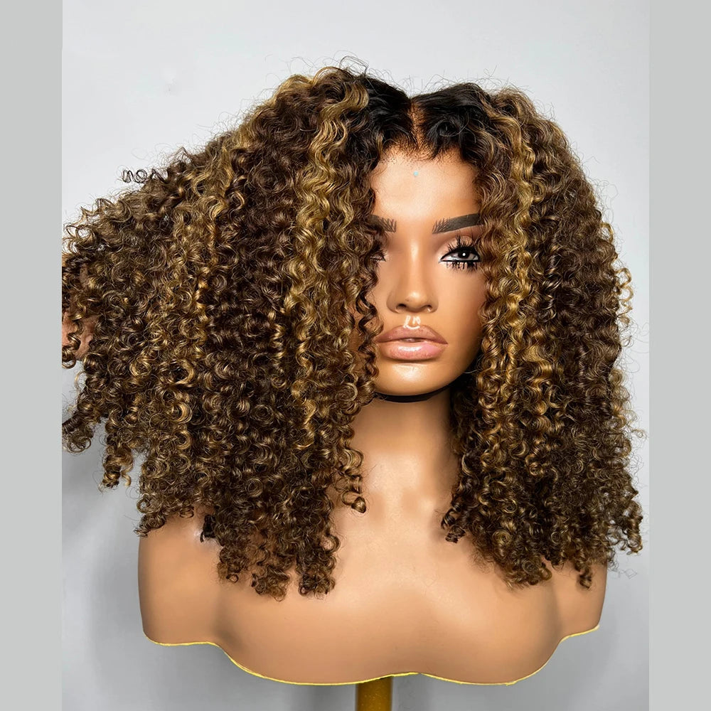 Trending Now | Honey Brown Highlight 250% High Density Highlight Glueless HD Lace 13x4 Frontal Wig