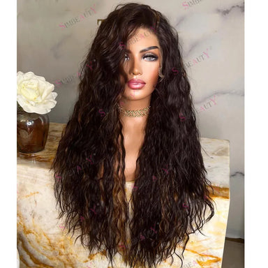 Ready To Wear | Brown Highlight Deep Wave Glueless HD Lace 13x6 Frontal Wig