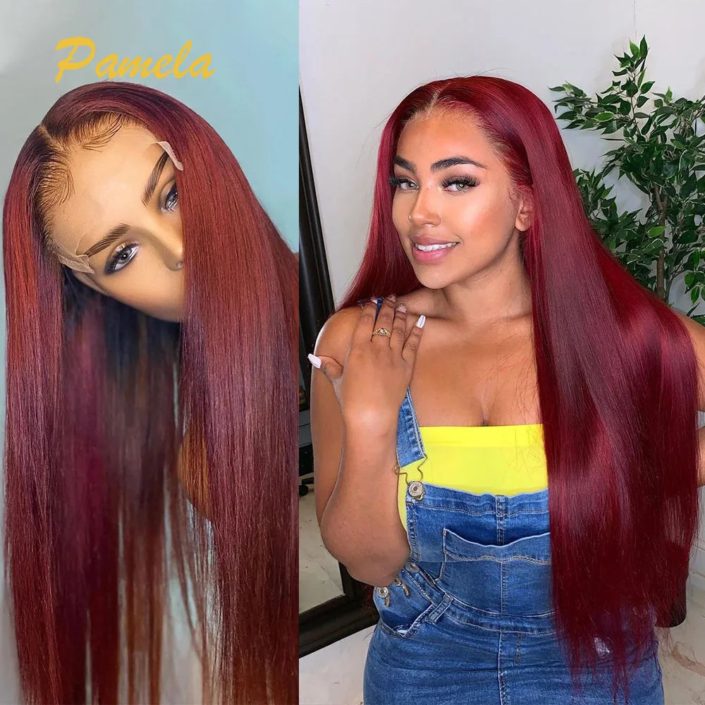 Bold & Beautiful | Burgundy 99J Glueless HD Lace 13x6 Frontal Wig