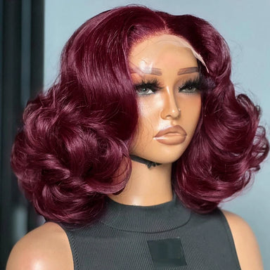 Natural Bounce | Burgundy 99J Loose Wave Glueless HD Lace 13x4 Frontal Wig