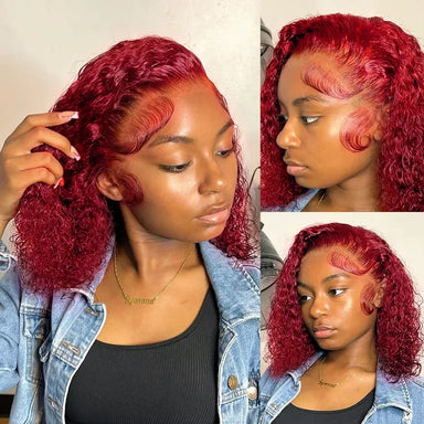 Effortless Waves | Burgundy 99J Water Wave Glueless HD Lace 13x4 Frontal Wig
