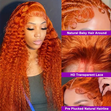 Wear & Go | Ginger Deep Wave Glueless HD Lace 13x6 Frontal Wig