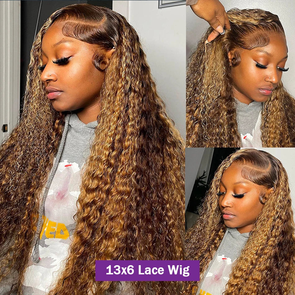 Trending Now | Honey Brown Highlight Glueless HD Lace 13x6 Frontal Wig Pre-Cut