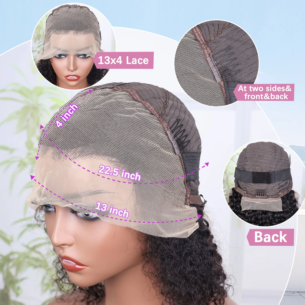 Wear & Go | Water Wave Glueless HD Lace 13x4 Frontal Wig Pre-Cut