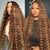 Throw On & Go | Honey Brown Highlight Deep Wave Glueless HD Lace 13x6 Frontal Wig by SilkyConfidence