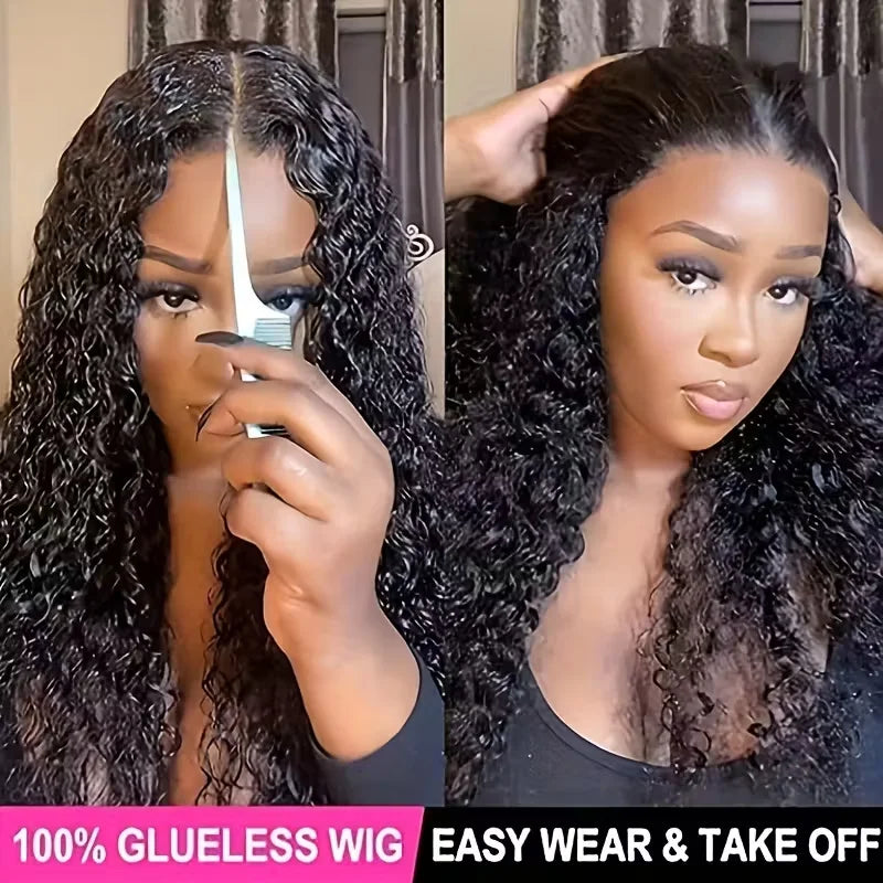 Wear & Go | 180% Density Water Wave Glueless HD Lace 4x4 Closure Wig