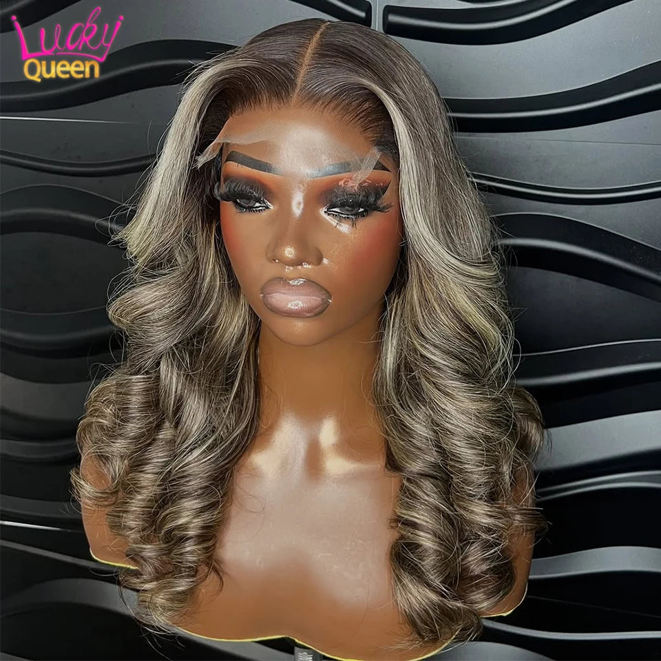 Flowy Waves | Highlight Loose Wave Glueless HD Lace 13x6 Frontal Wig Pre-Cut