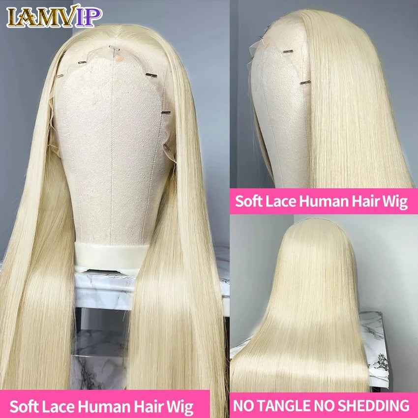 Bold Blonde | Honey Brown Highlight 250% High Density 613 Blonde Glueless HD Lace 13x6 Frontal Wig