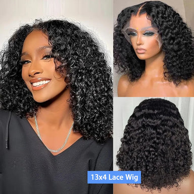 Throw On & Go | 250% High Density Deep Wave Glueless HD Lace 13x4 Frontal Wig Pre-Cut