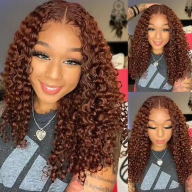 Wear & Go | Chocolate Brown Deep Wave Glueless HD Lace 13x4 Frontal Wig Pre-Cut