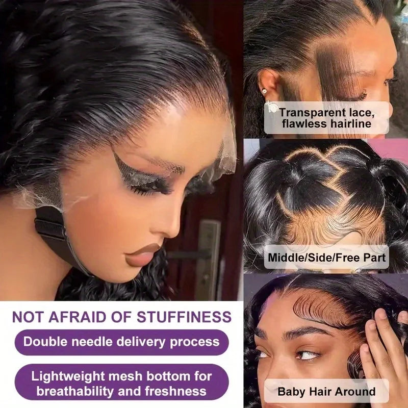 Wear & Go | 200% Density Deep Wave Glueless HD Lace 13x6 Frontal Wig Pre-Cut