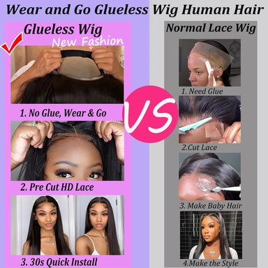 Classic Silk | Straight Glueless HD Lace 7x5 Closure Wig Pre-Cut